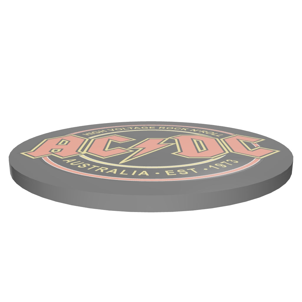 Coaster AC/DC Logo